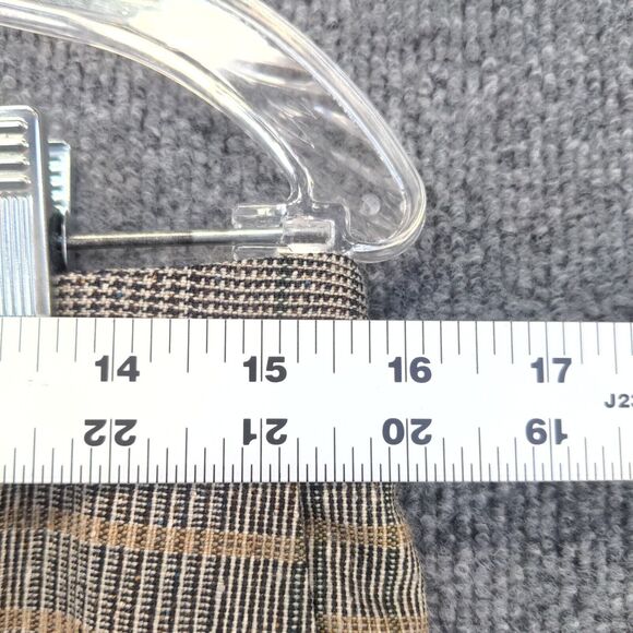 Piazza Sempione Women's Violette Straight Dress Pants 42 Multi Plaid Wool Blend - Picture 11 of 12